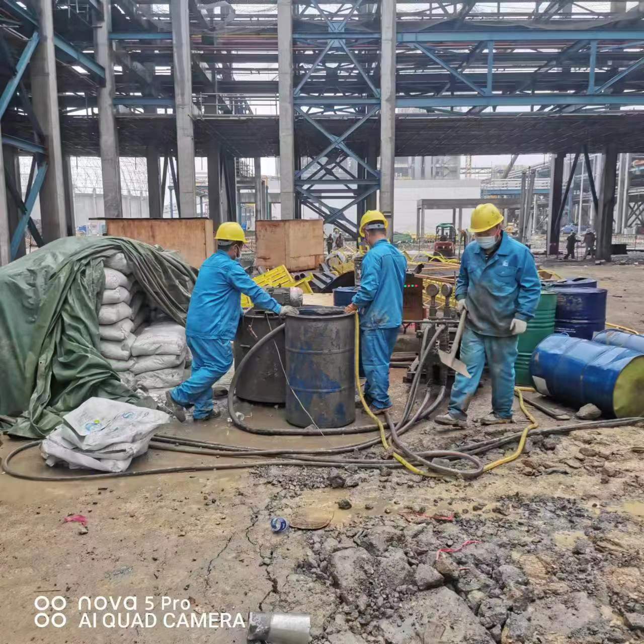 古丈设备基础下沉沉降注浆加固施工